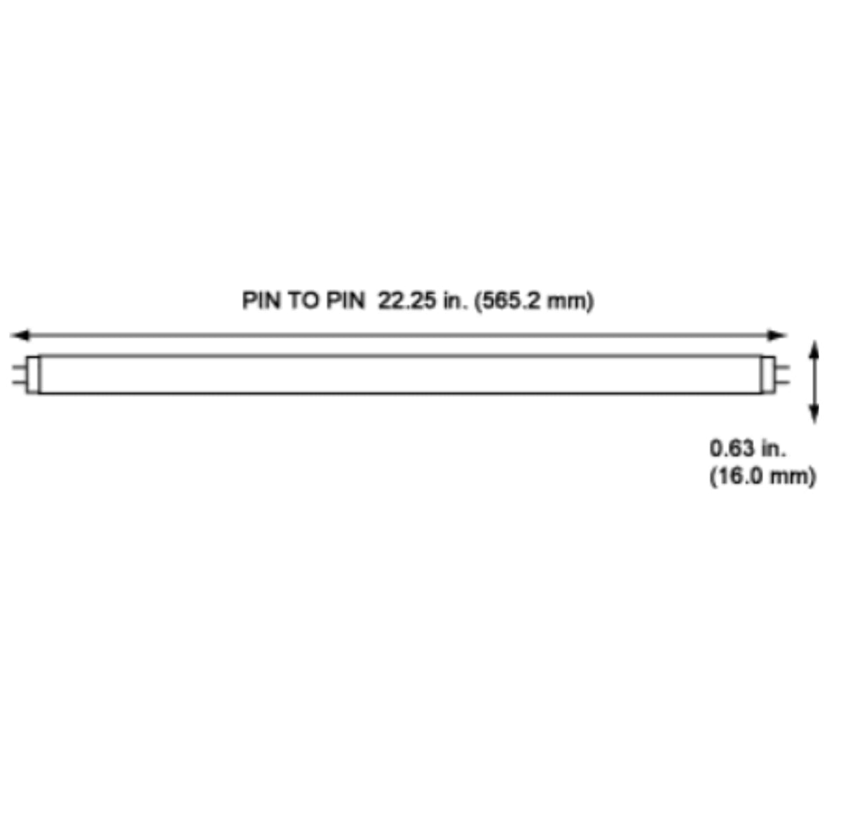 24 Inch 24W 3500K T5 Fluorescent Bulb Pack of 10 U86251