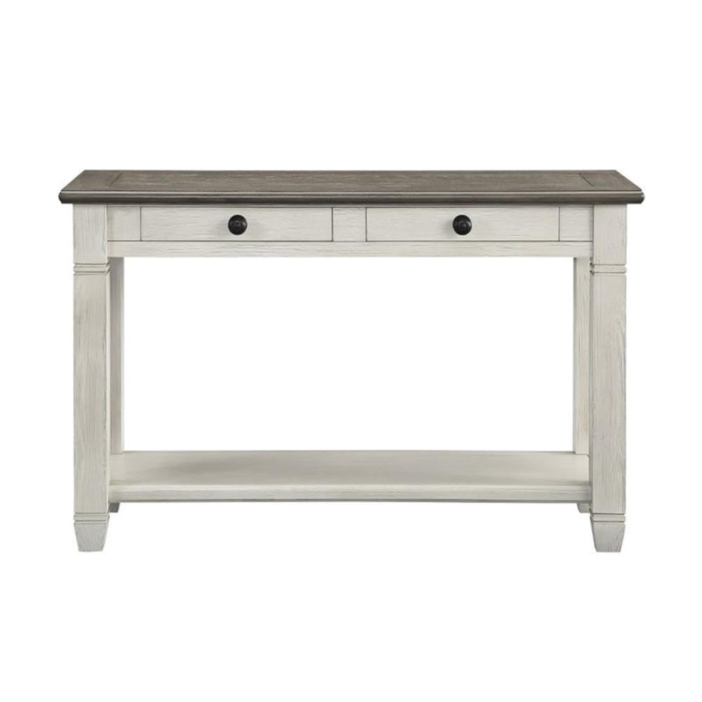 2-Tone Wood Console Table with 2 Drawers K3800
