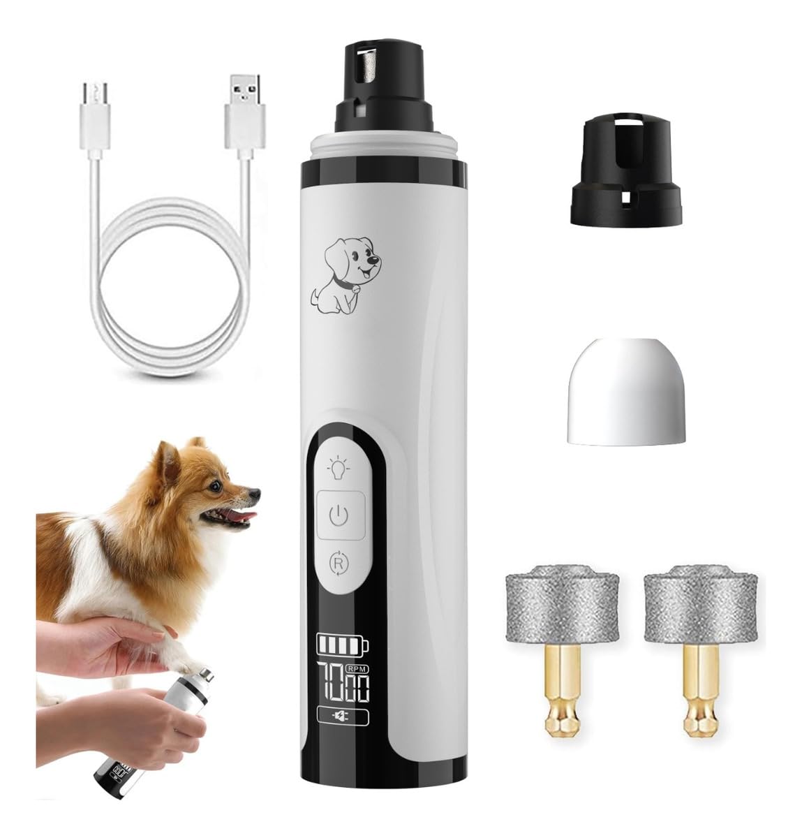 Dog Nail Grinder, 3-Speed, Ultra Quiet N896150