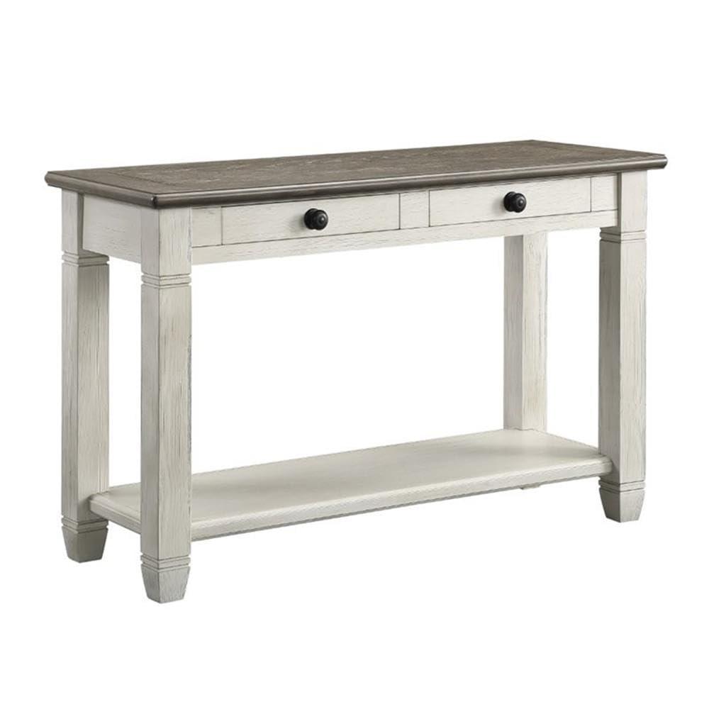 2-Tone Wood Console Table with 2 Drawers K3800