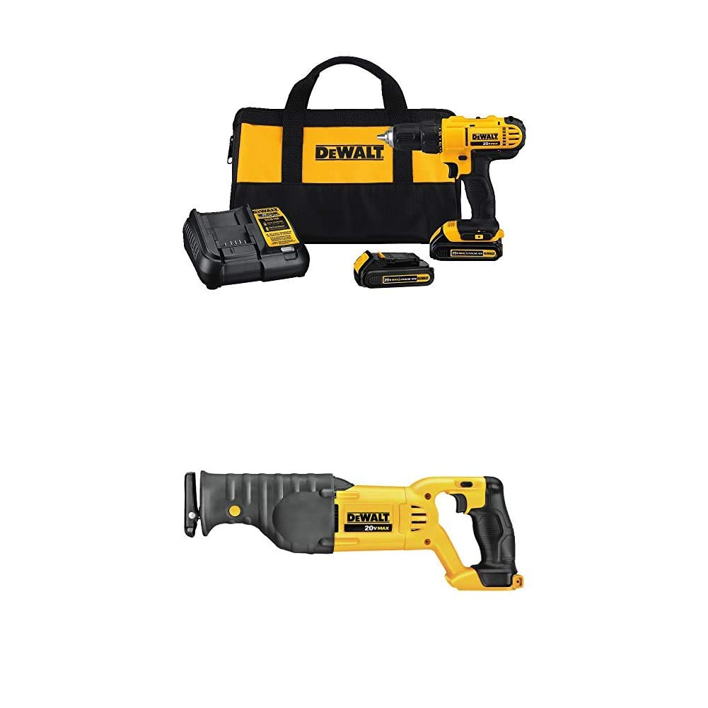 20V Cordless Compact Drill Driver and Reciprocating Saw S194