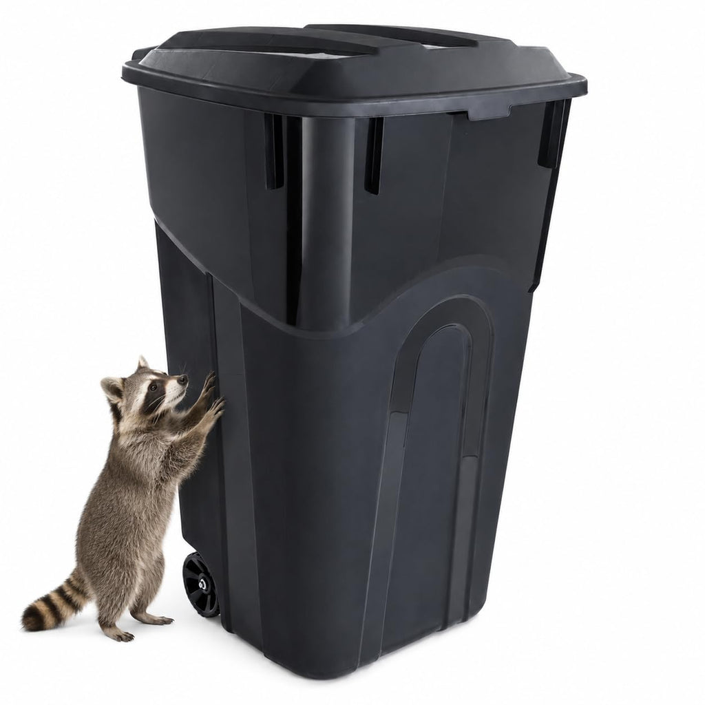 32-Gallon Heavy-Duty Wheeled Trash Can with Click-Lock Lid E156