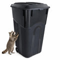 32-Gallon Heavy-Duty Wheeled Trash Can with Click-Lock Lid E156