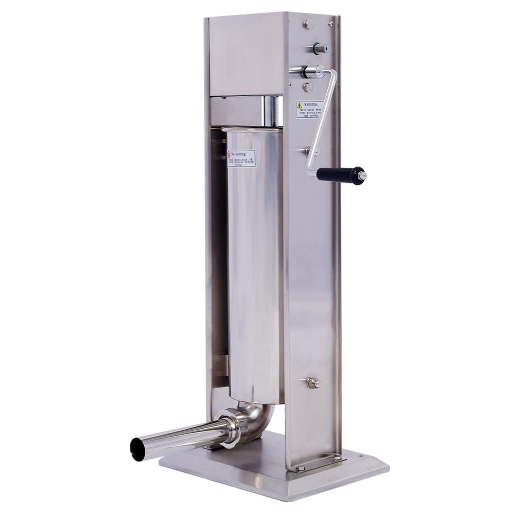 15LB Stainless Steel Vertical Sausage Stuffer with 4 Nozzles F510