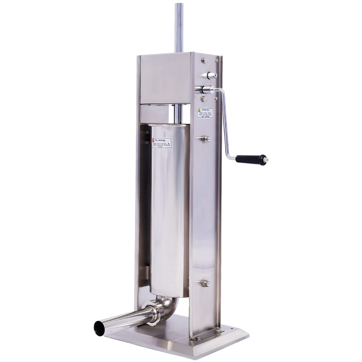15LB Stainless Steel Vertical Sausage Stuffer with 4 Nozzles F510