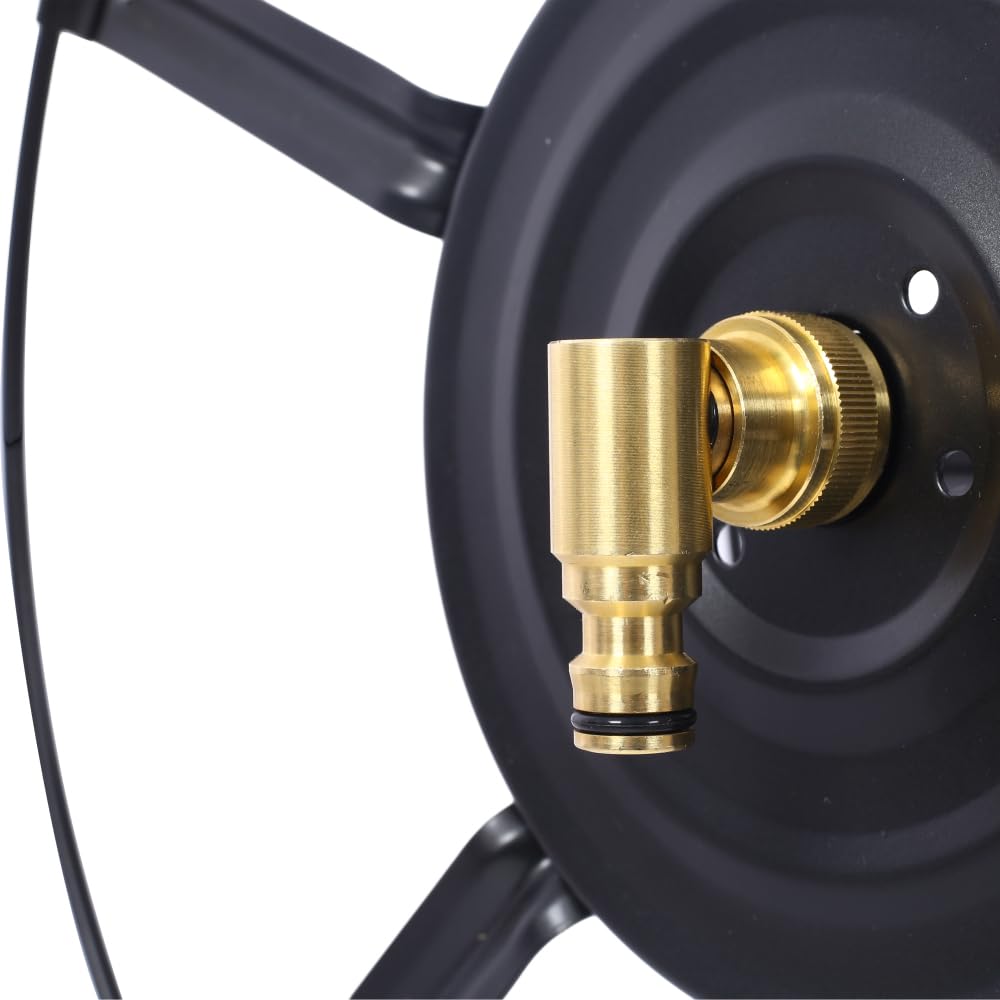Retractable Wall Mount Hose Reel with 180° Swivel J106