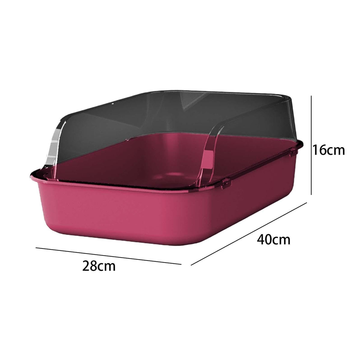 Pink Open Top Sifting Litter Box E47114