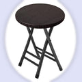 Portable Folding Stool 18in Black 300 Lbs Capacity V484550