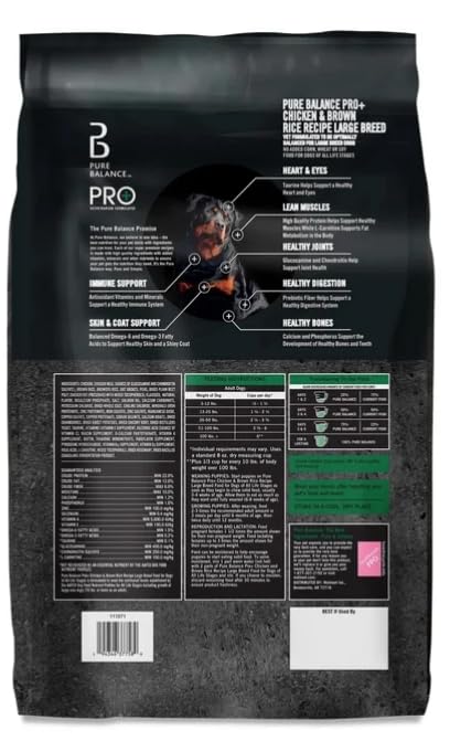 Large Breed Chicken & Brown Rice Dry Dog Food 16 Lbs B2646