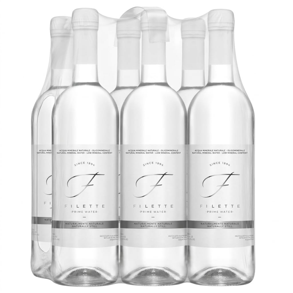 Natural Mineral Water 25 fl oz Glass Bottles Pack of 6 G80772