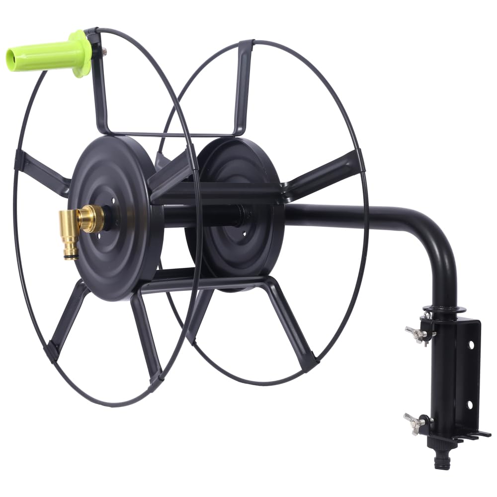 Retractable Wall Mount Hose Reel with 180° Swivel J106