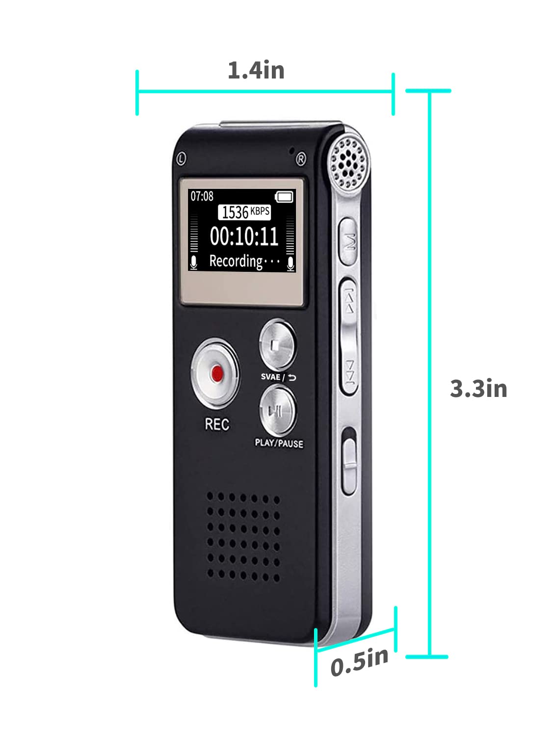 16GB Voice Recorder with Playback G634