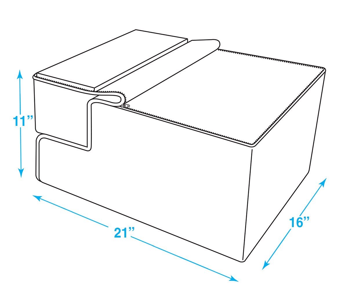 Foldable 3-Step Dog Stair and Pet Ramp T5468