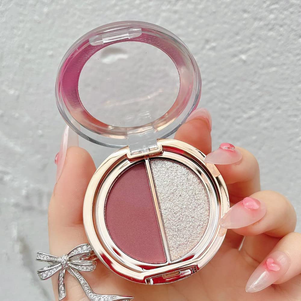Double Color Matte Shimmer Metal Eye Shadow Powder Z668