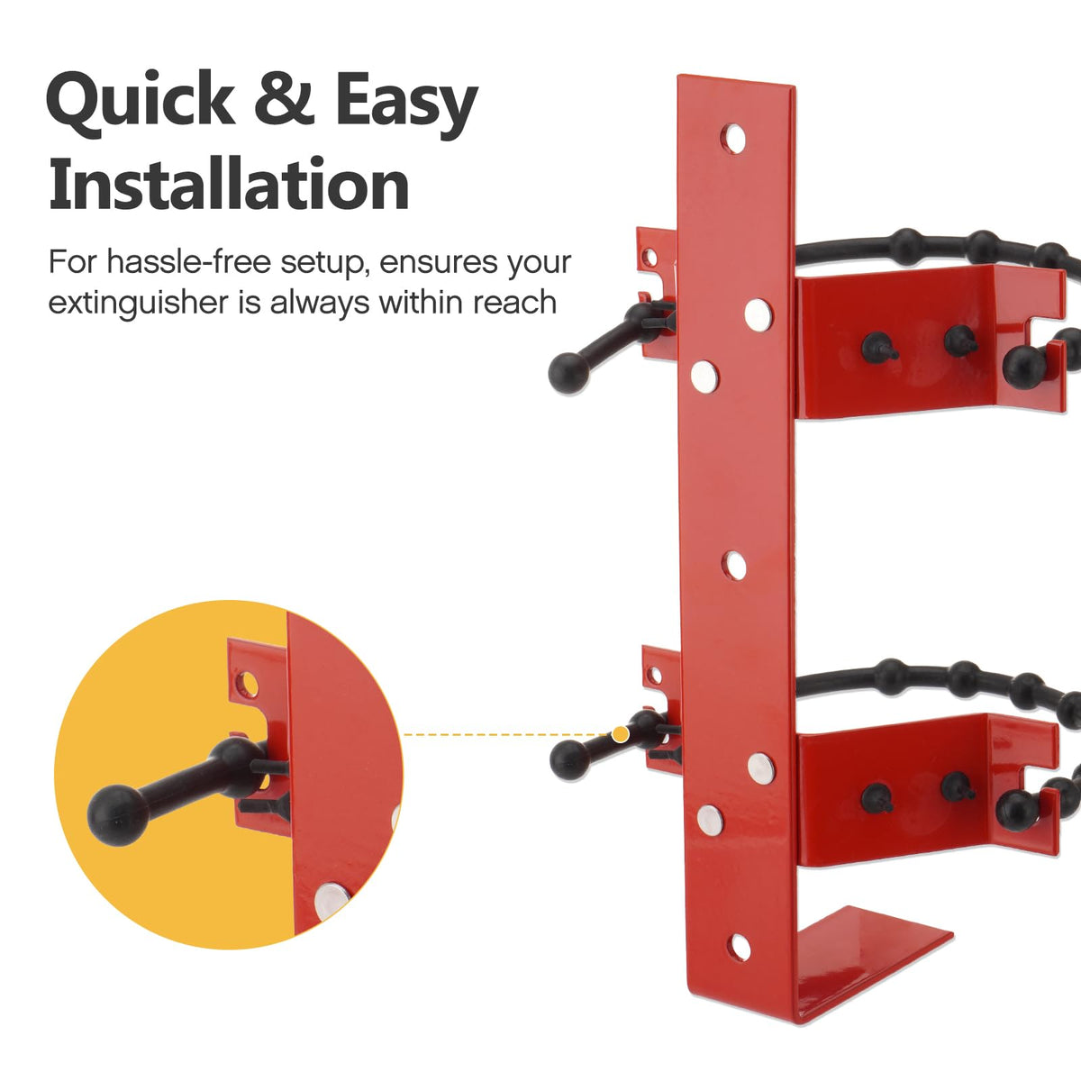 Fire Extinguisher Mount Bracket, 4pcs X2912