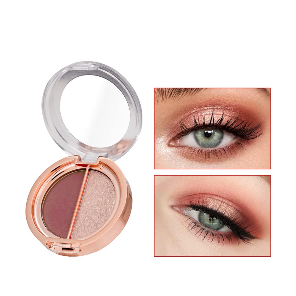 Double Color Matte Shimmer Metal Eye Shadow Powder Z668