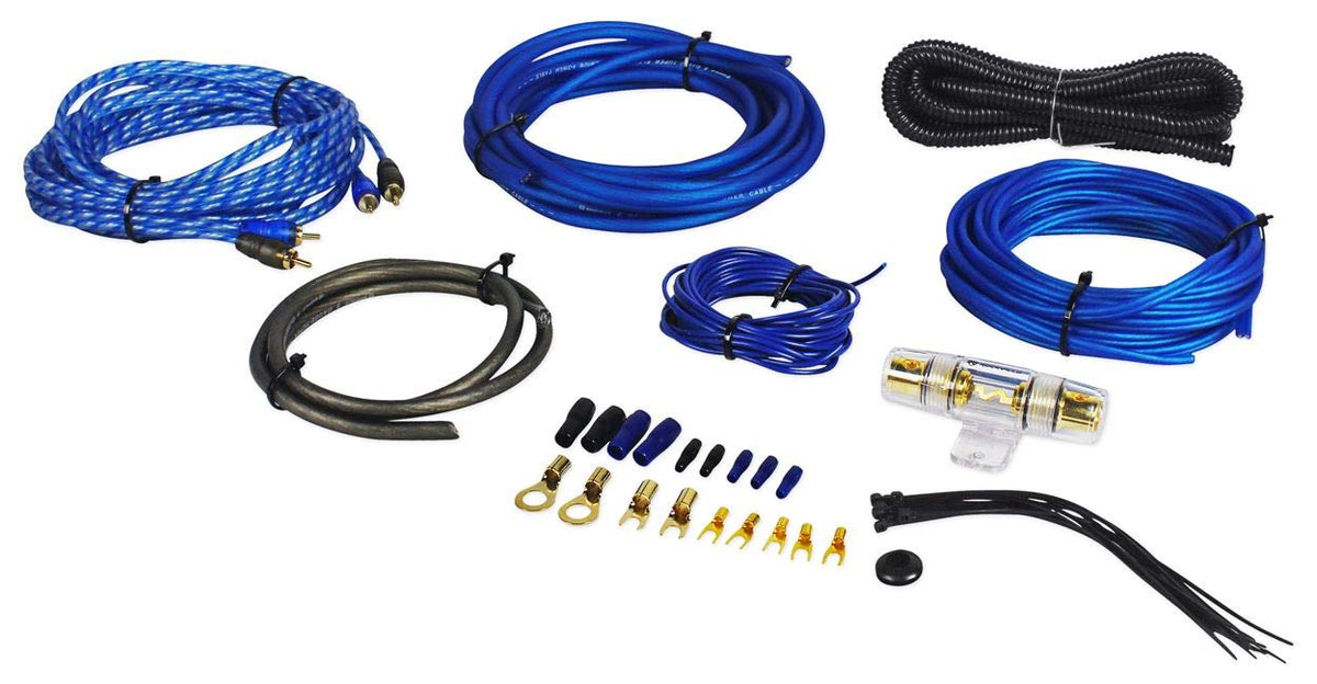 10" Powered Under-Seat Subwoofer with Amp Wiring Kit U1122
