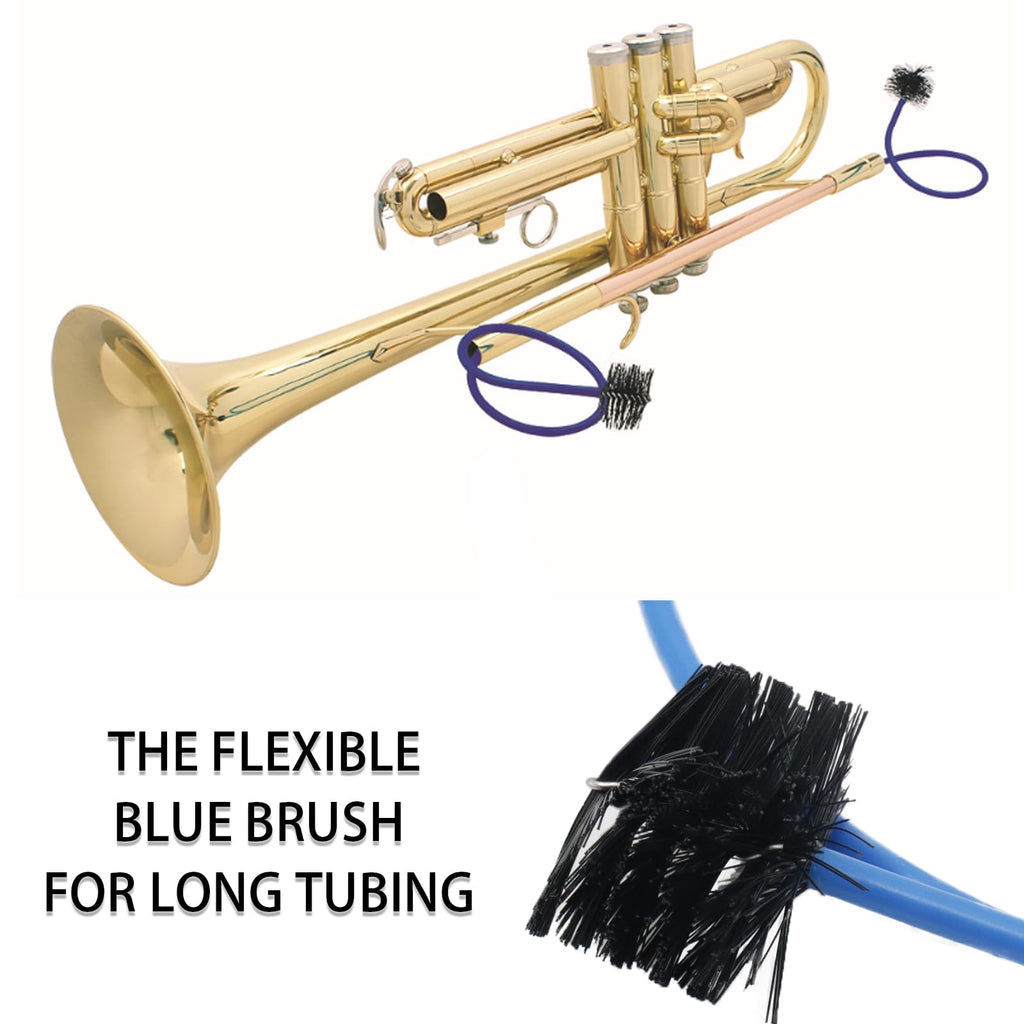3-Piece Trumpet Cleaning Kit with Mouthpiece and Valve Brush Set B842