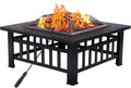 32'' Black Wood Burning Outdoor Fire Pit S588216