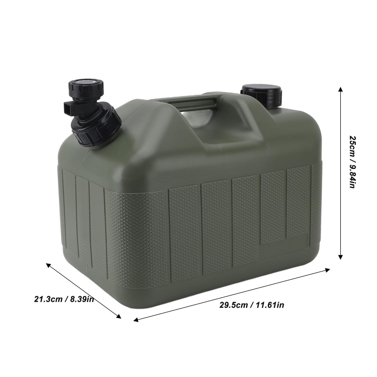 10L Green Camping Water Container with Faucet X6776