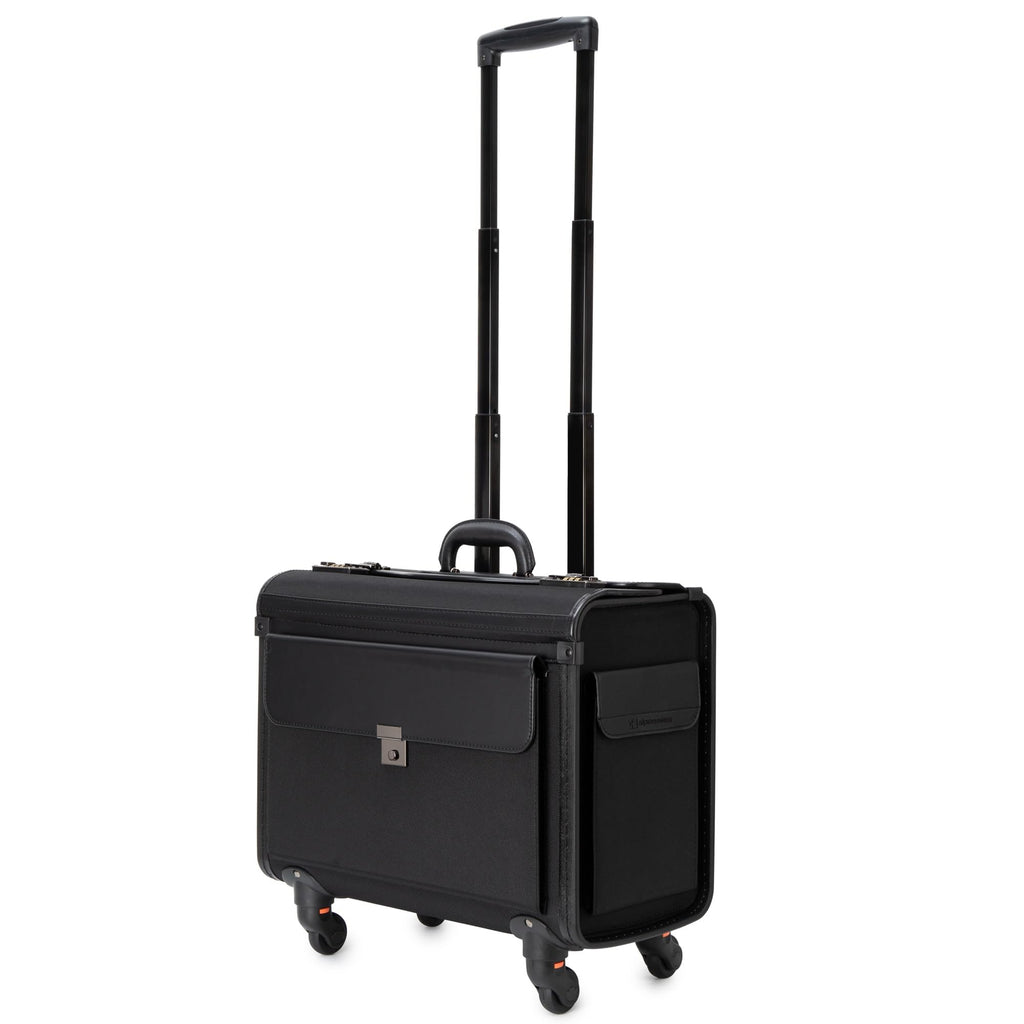 Wheeled Briefcase with 17” Laptop Compartment and Dual Combo Locks B830325