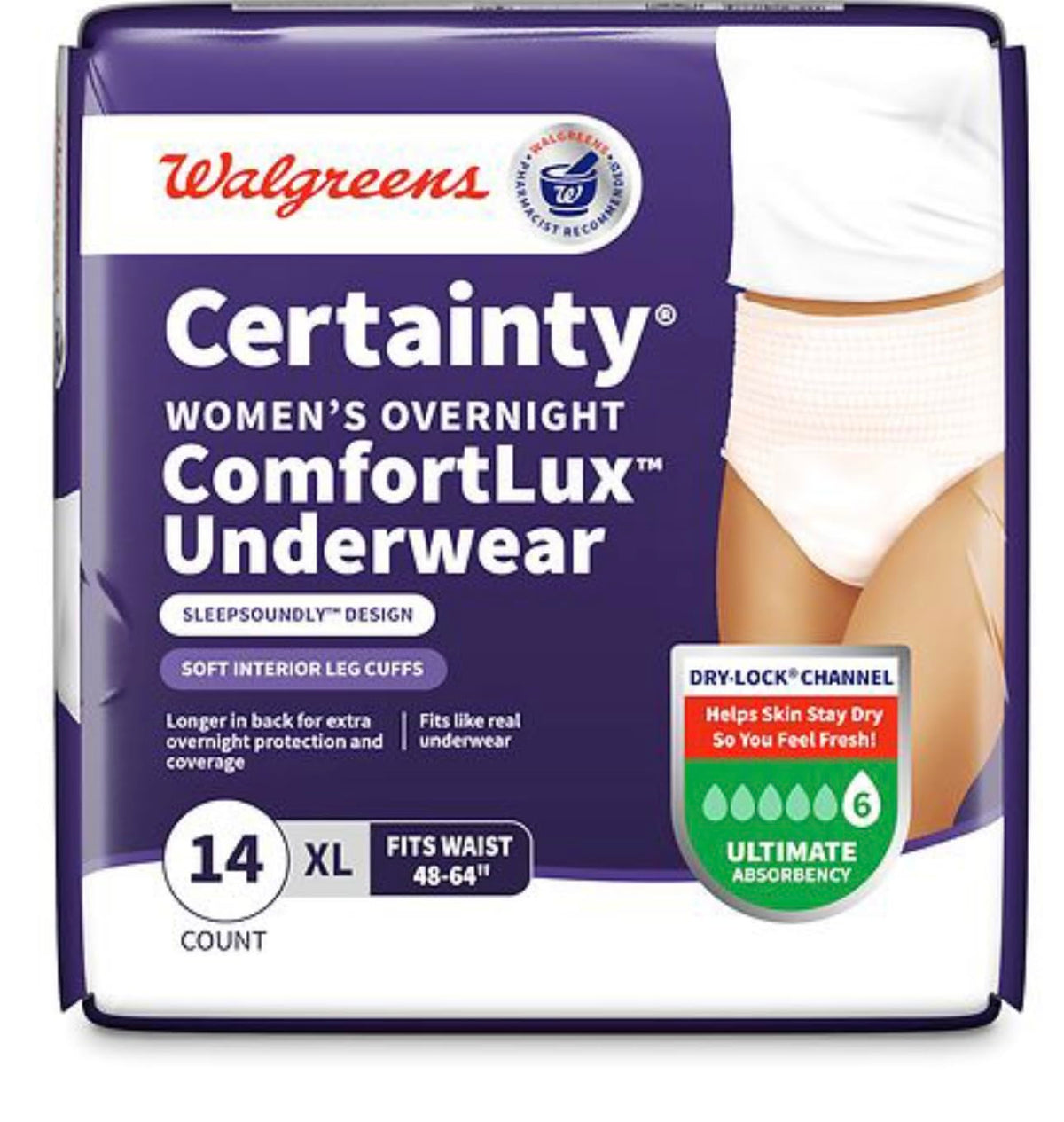 Women's XL Underwear, 14 Count I673470