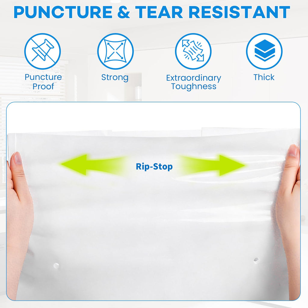 80-pack 2.6 mils White Trash Compactor Bags with Twist Ties B16214