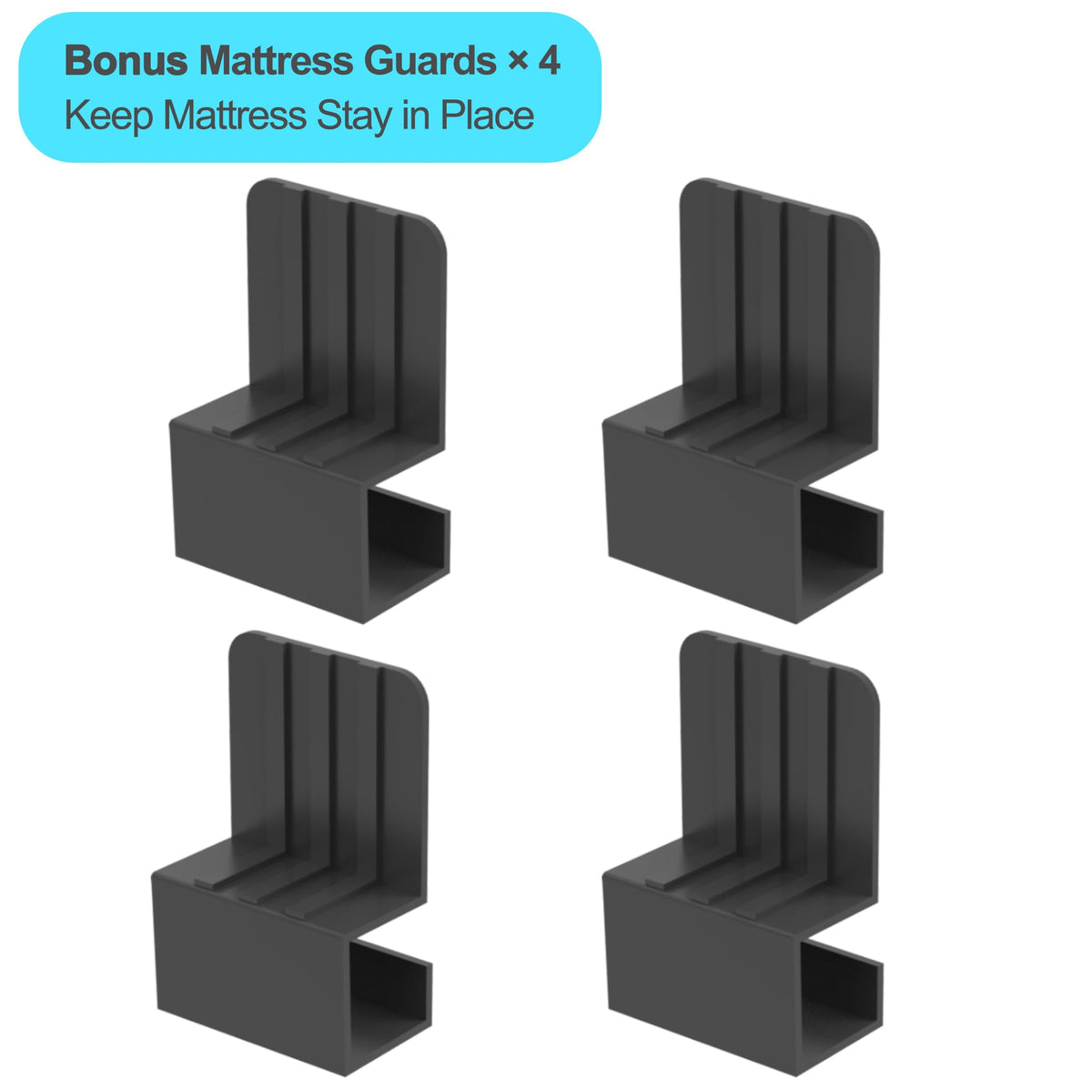 10 Inch Twin Bed Frame with Steel Slats Support J49221