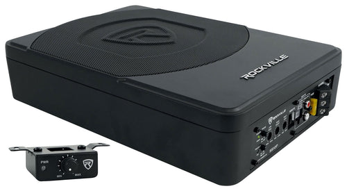 10" Powered Under-Seat Subwoofer with Amp Wiring Kit U1122