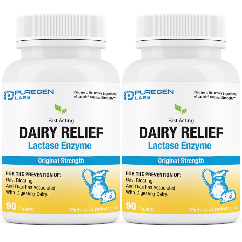 Natural Lactase Enzyme 3000 FCC, 2-Pack M7677