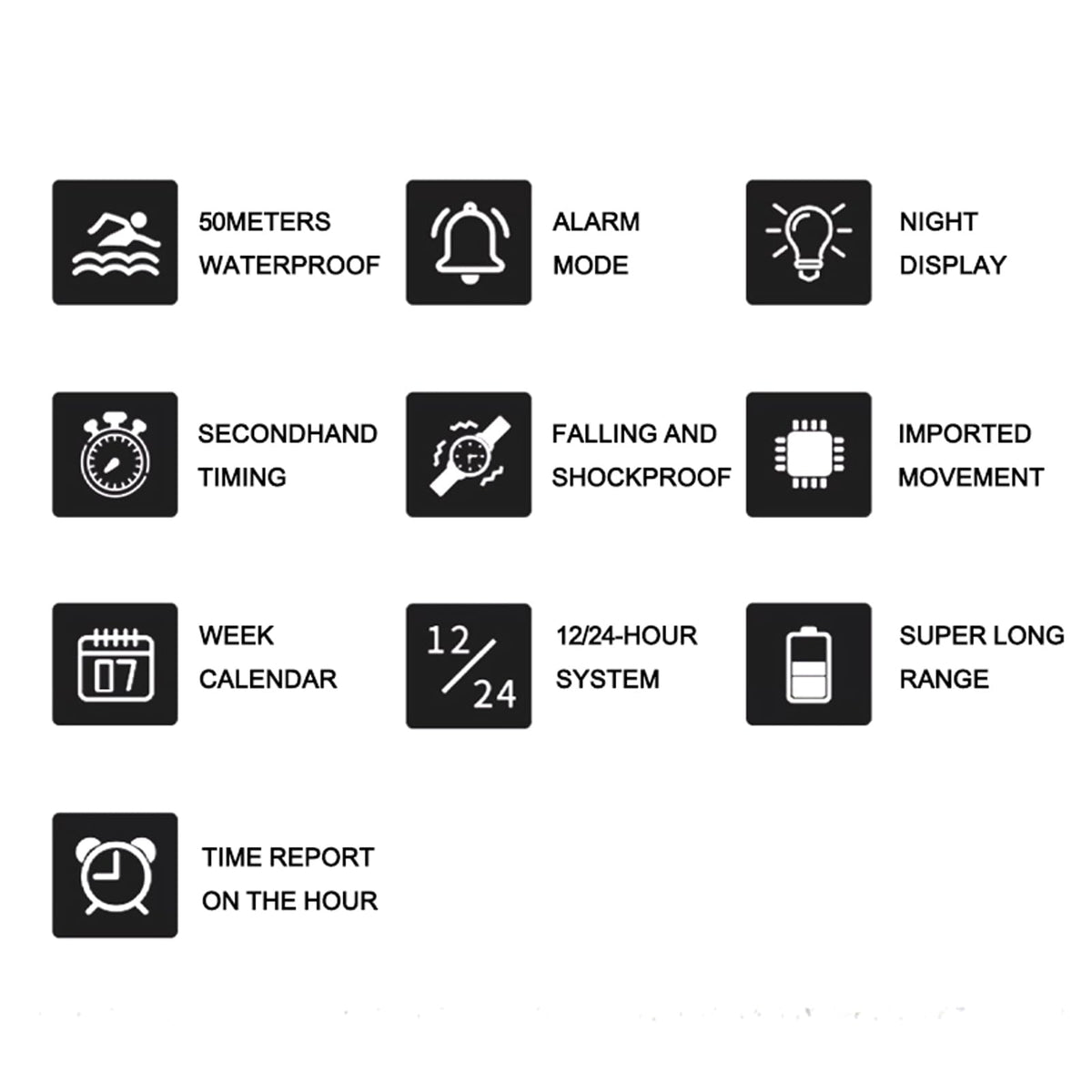 Water Resistant LED Digital Wrist Watch C94541