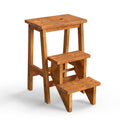 3 Tier Wood Step Ladder with Anti-Slip G7924