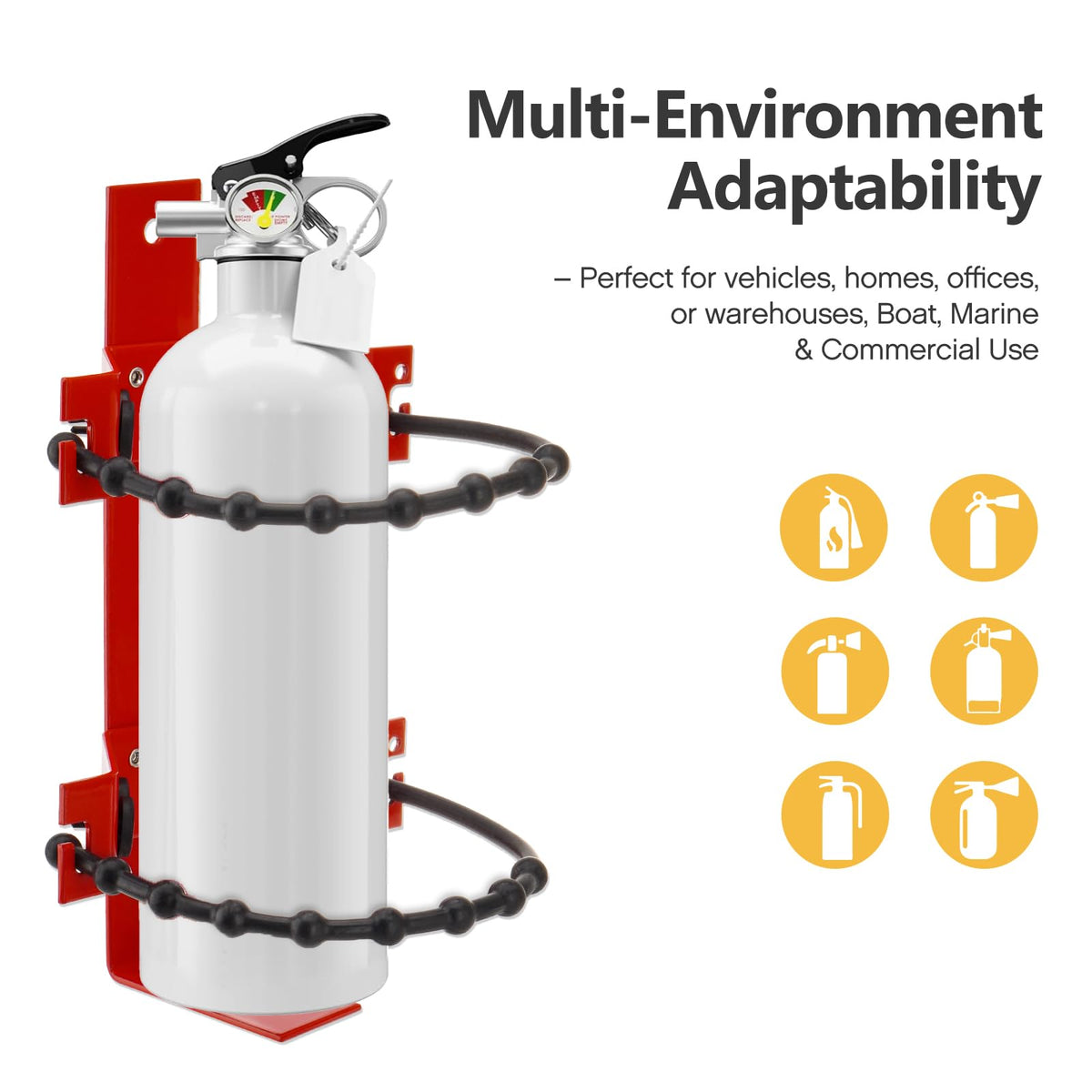 Fire Extinguisher Mount Bracket, 4pcs X2912