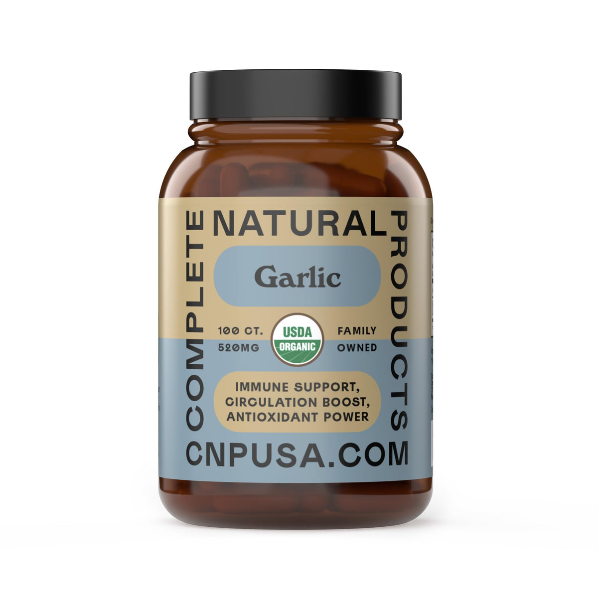 Organic Garlic Capsules 520mg J200714