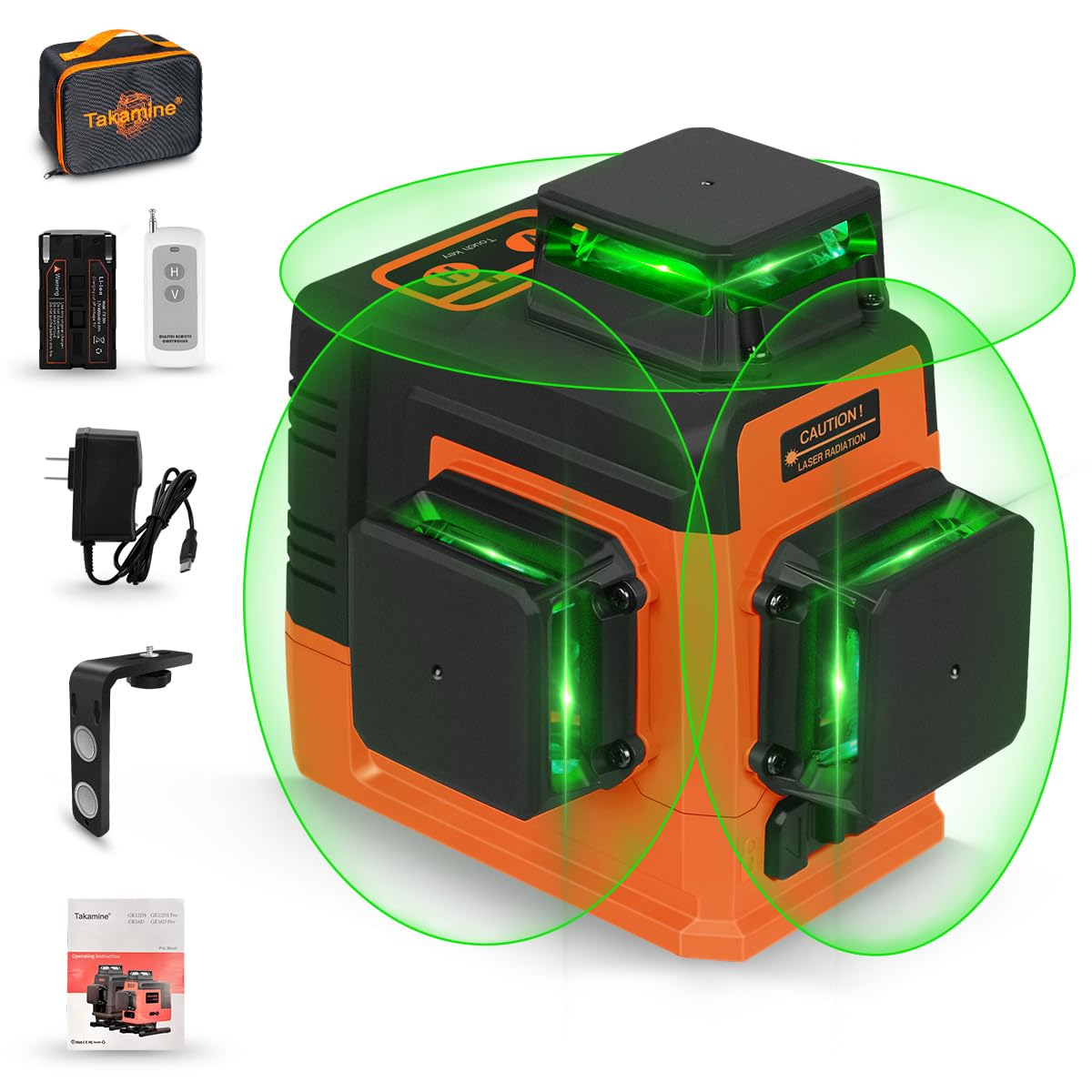 Self Leveling 3D Green Laser Level V3038
