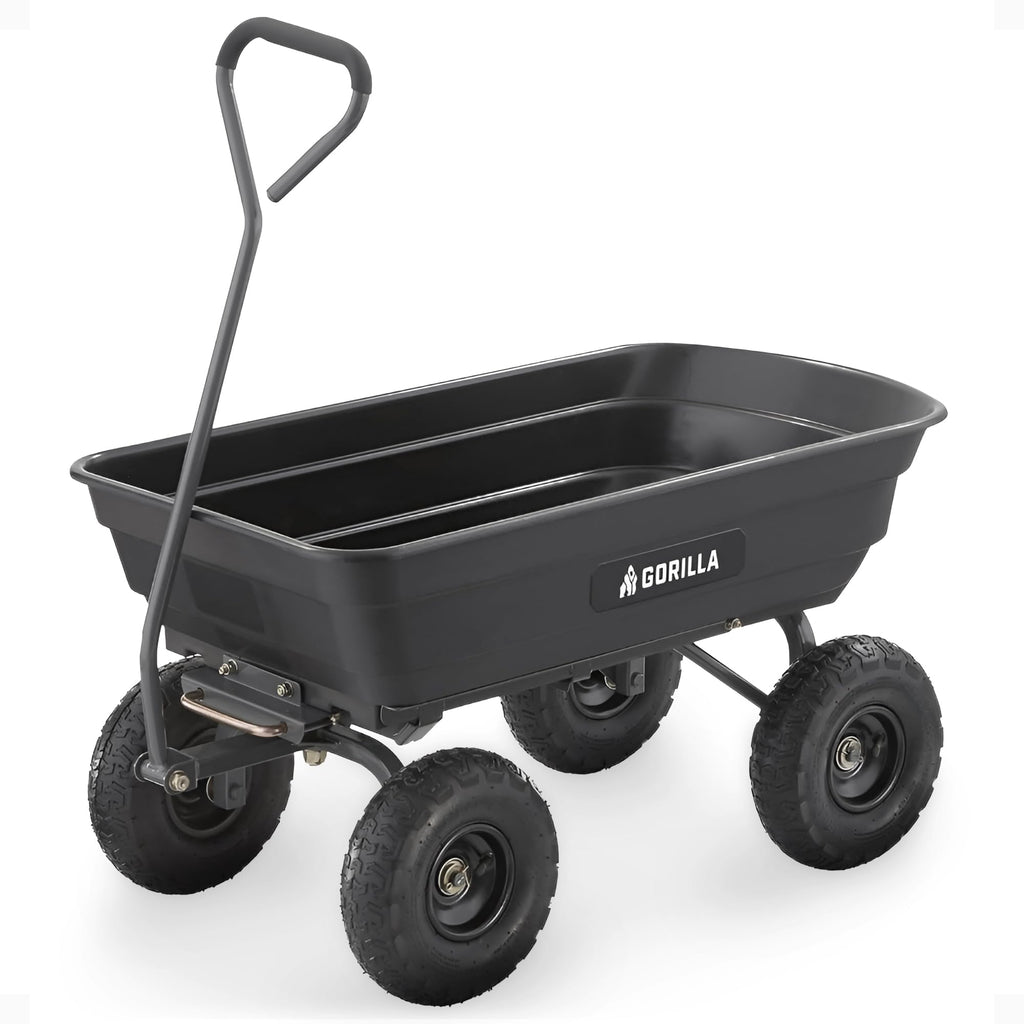 Poly Dump Cart 600 lb. Capacity 4 Cu ft Z8899