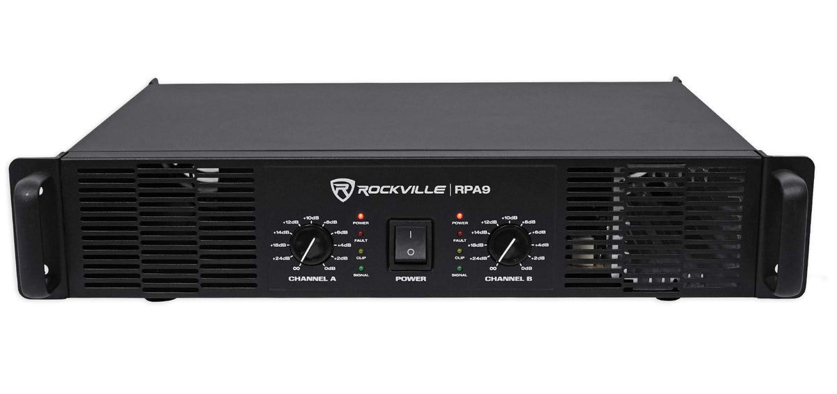 12" 2000W DJ PA Speaker Pair with Amplifier G737