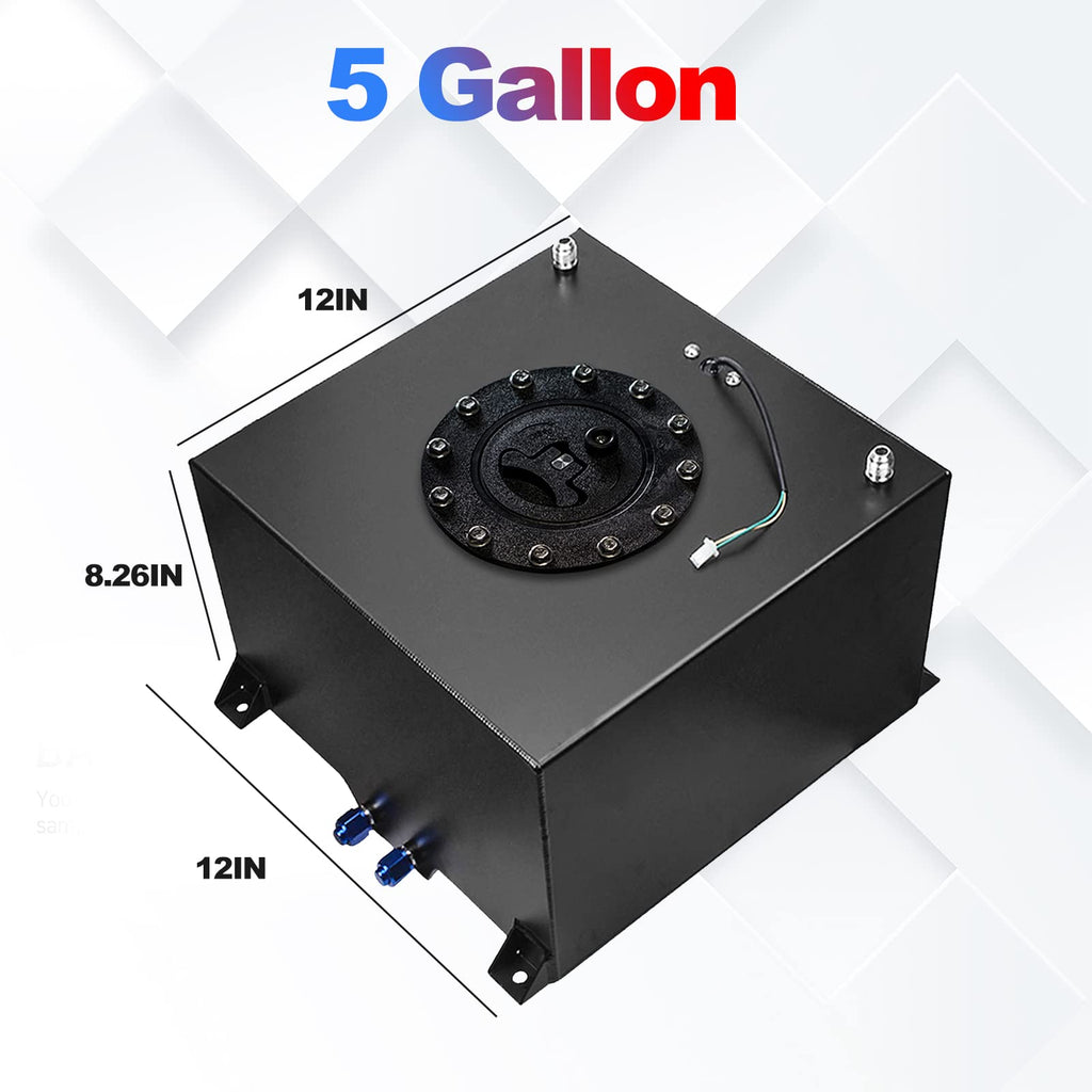 5 Gallon 20L Polished Aluminum Fuel Tank with Cap N426267