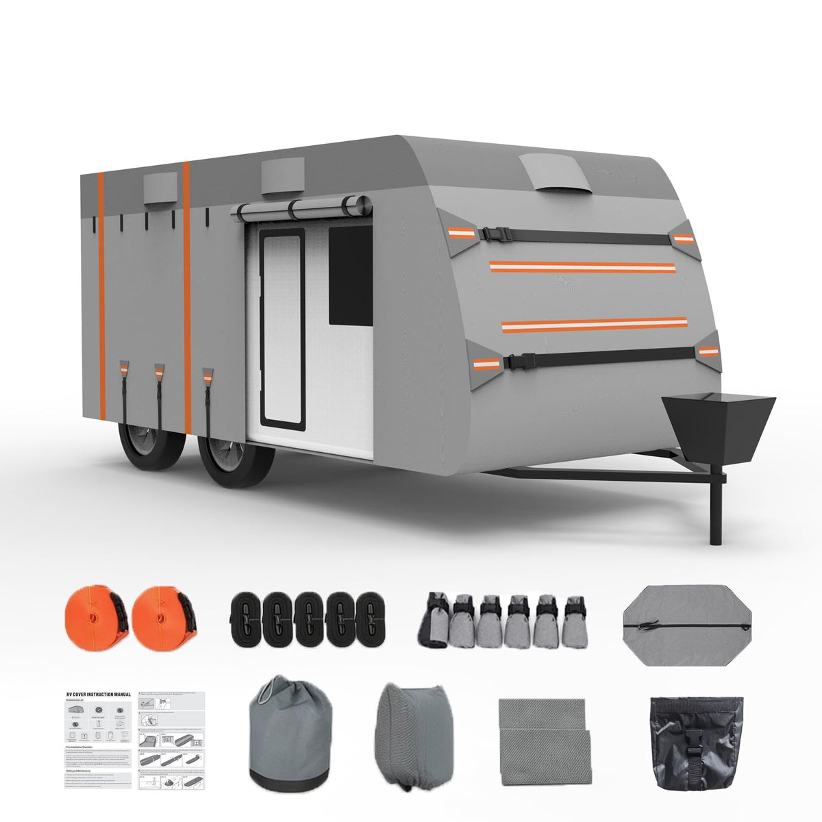 14-16ft 7 Layers Heavy Duty Waterproof Camper Cover O432