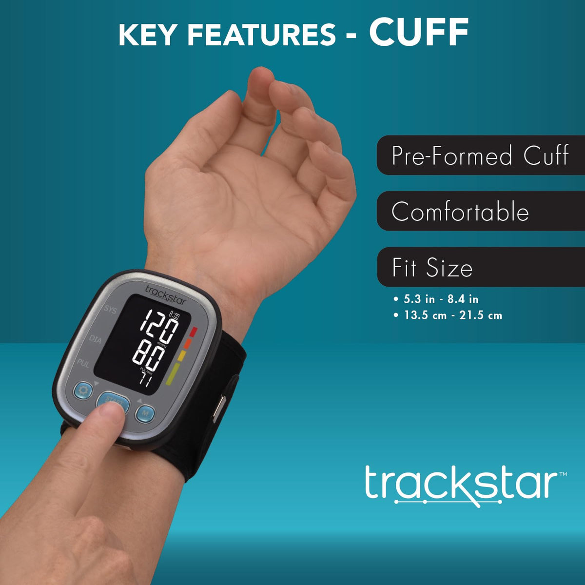 Smart Adult Wrist Blood Pressure Monitor R76457