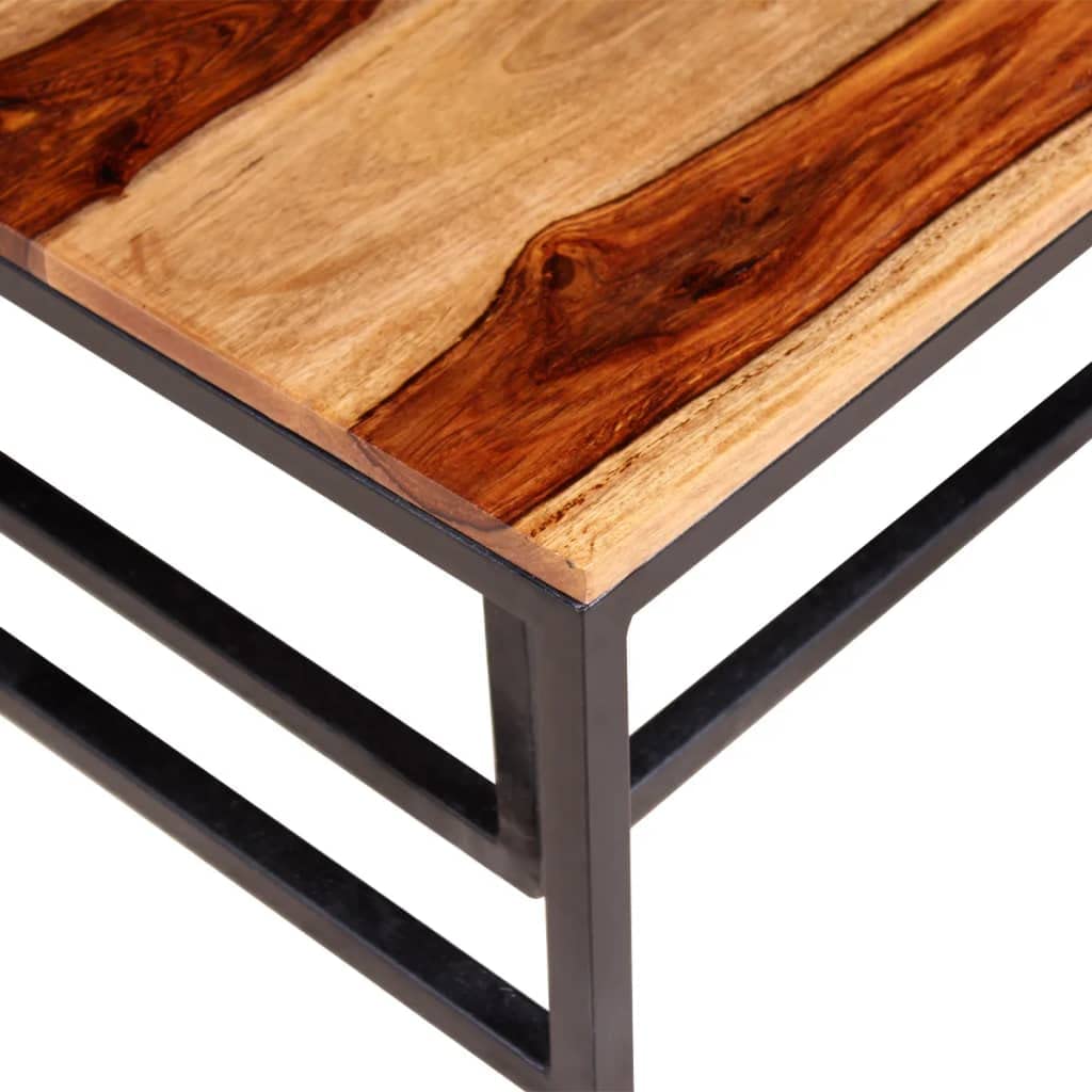 Two Piece Nesting Solid Sheesham Wood Coffee Table Set N47878