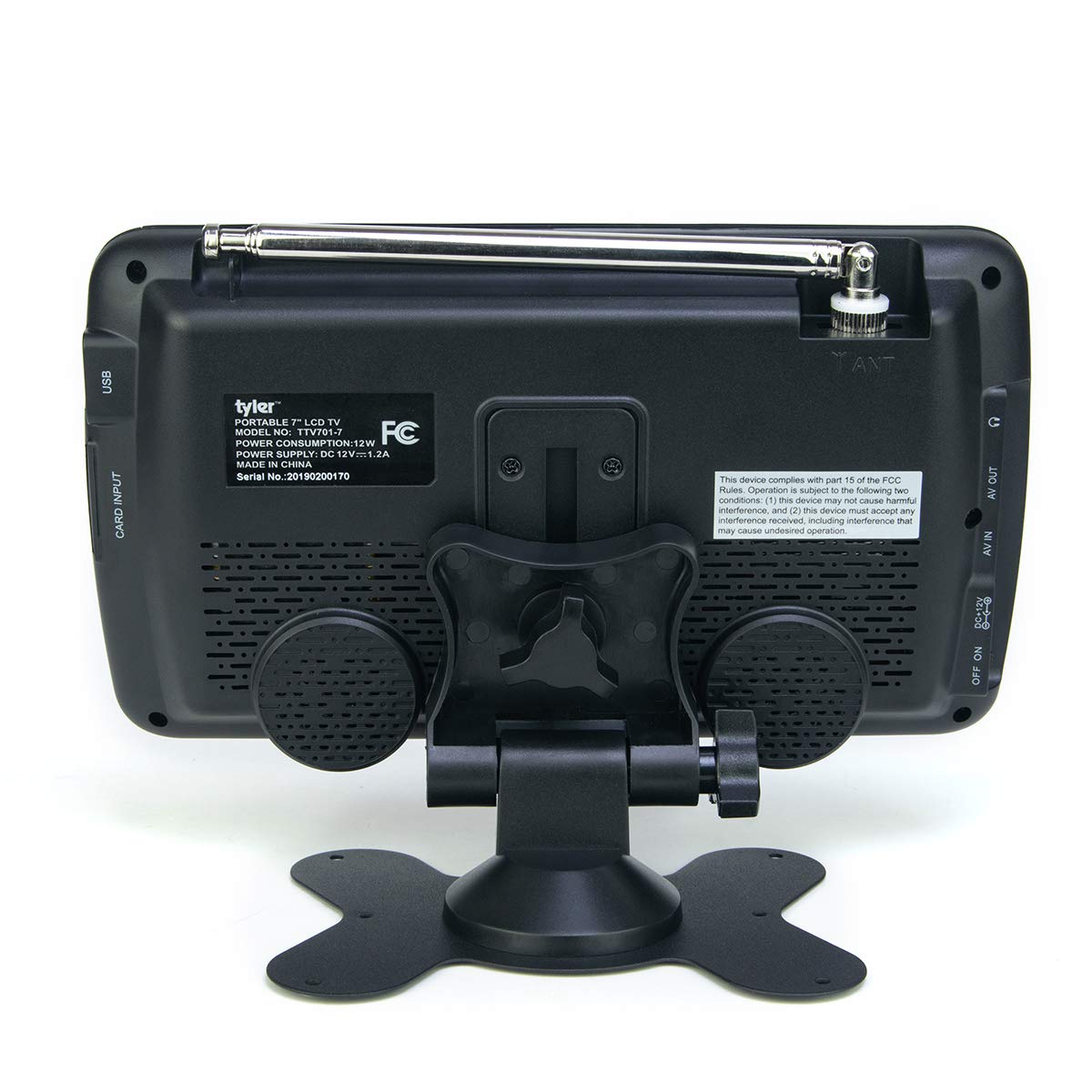 7" Portable LCD TV Rechargeable Battery HD-TV USB HDMI U553877