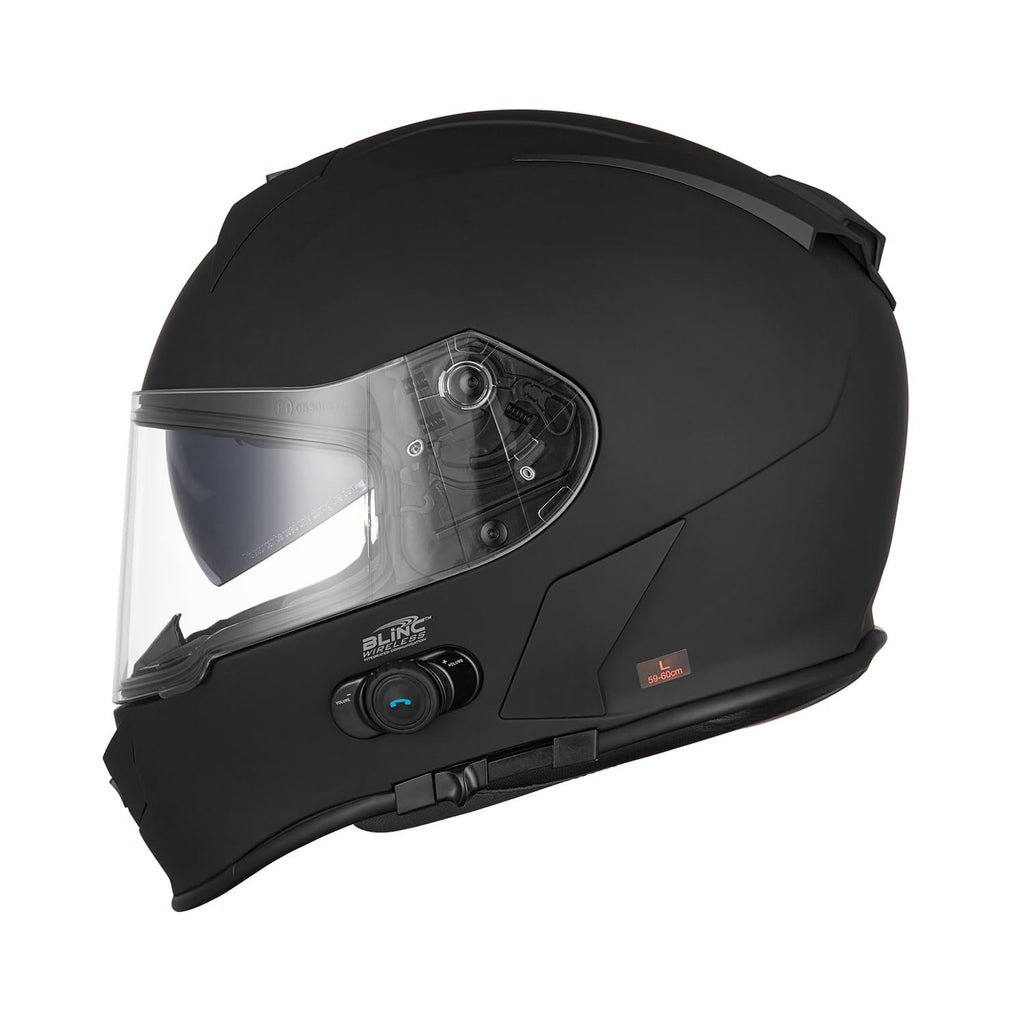 Bluetooth Integrated Full Face Motorcycle Helmet with Dual Visor T716