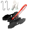 Brake Caliper Press Tool with 2 Caliper Hooks 2 Steel Plates and Gloves S2445