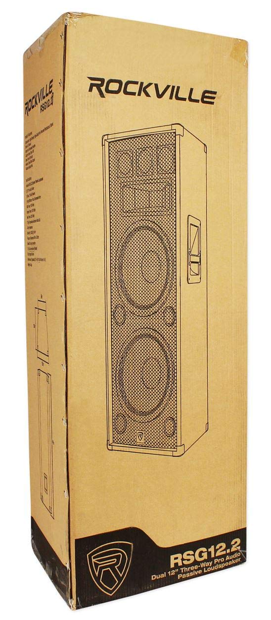 12" 2000W DJ PA Speaker Pair with Amplifier G737