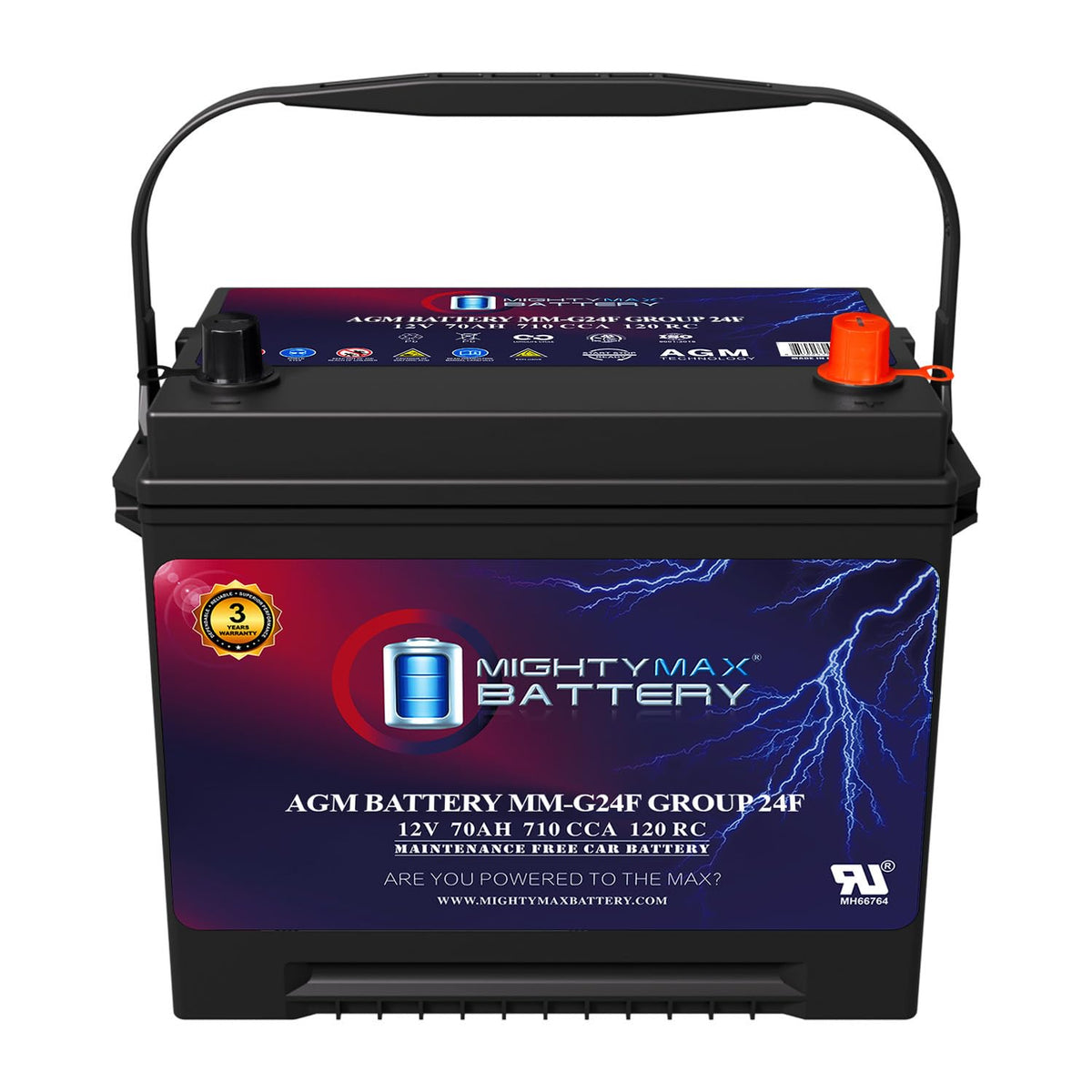 12V 70Ah AGM Replacement Battery I292