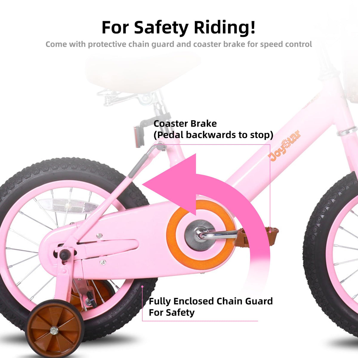 12-16" Kids Bike with Training Wheels D7353