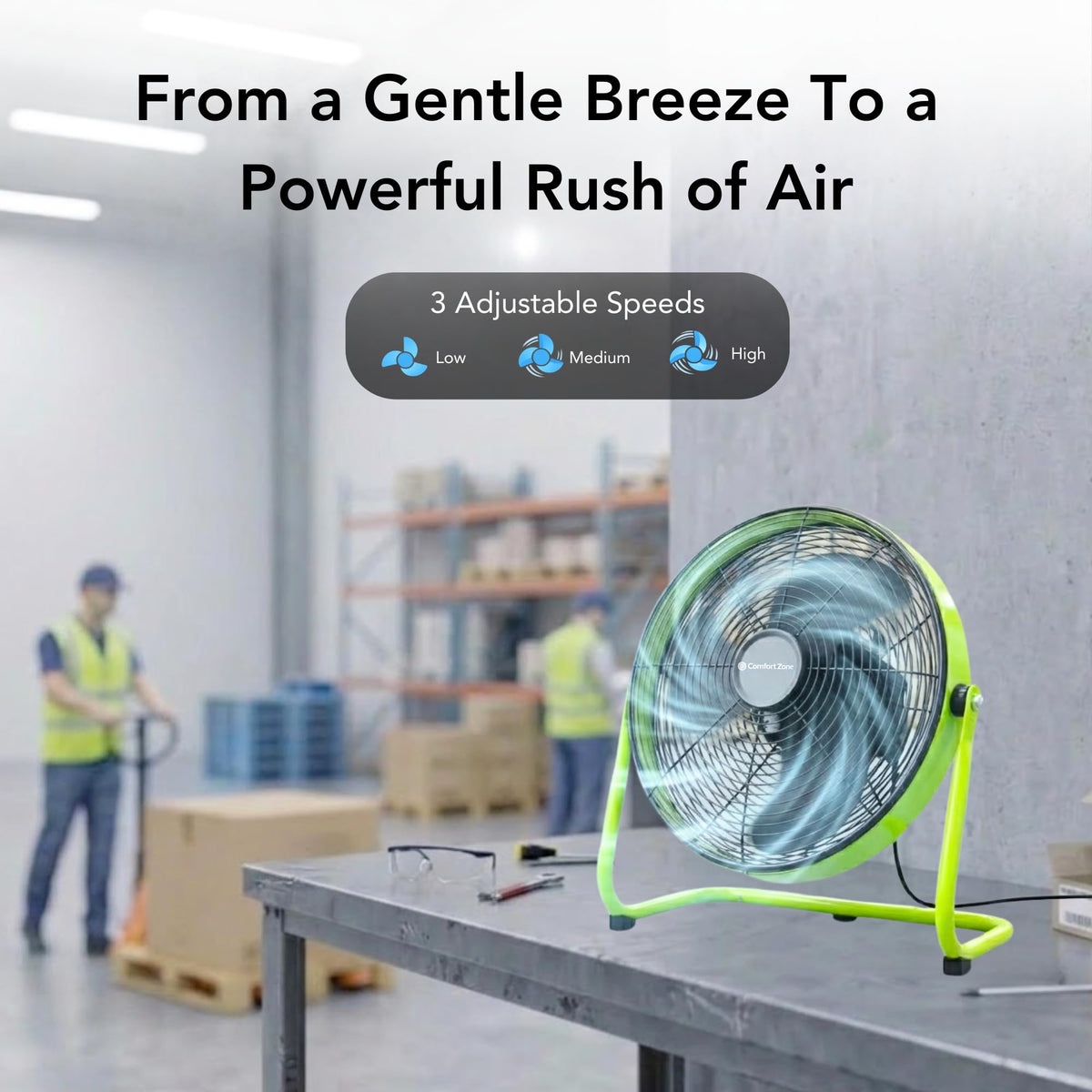 14-Inch High-Velocity Industrial Floor Fan F679