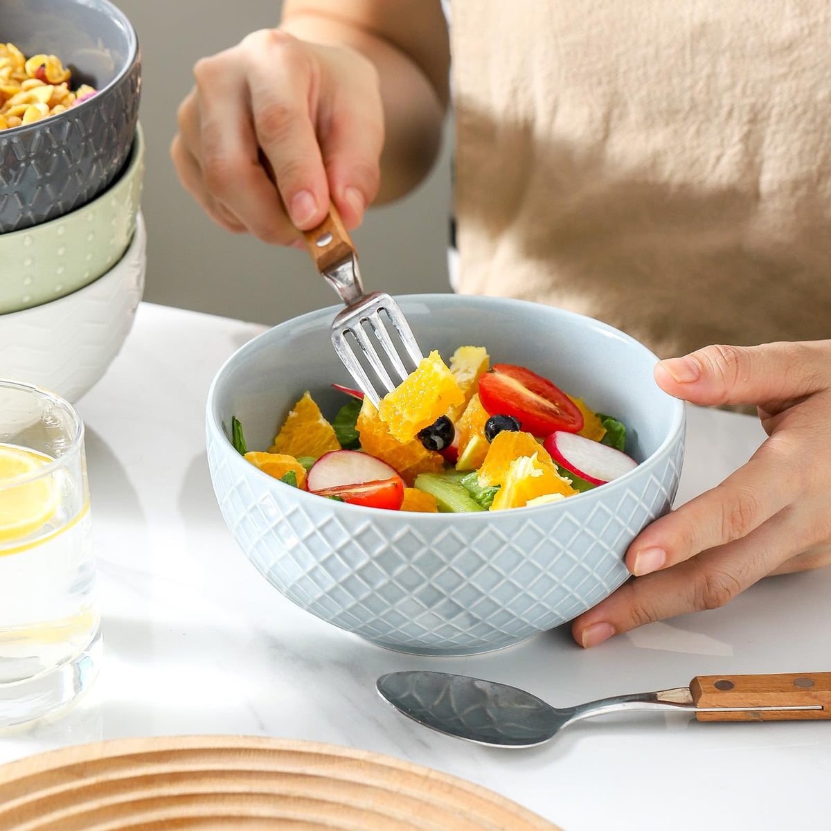 Ceramic Cereal Bowls Set of 4 H74083