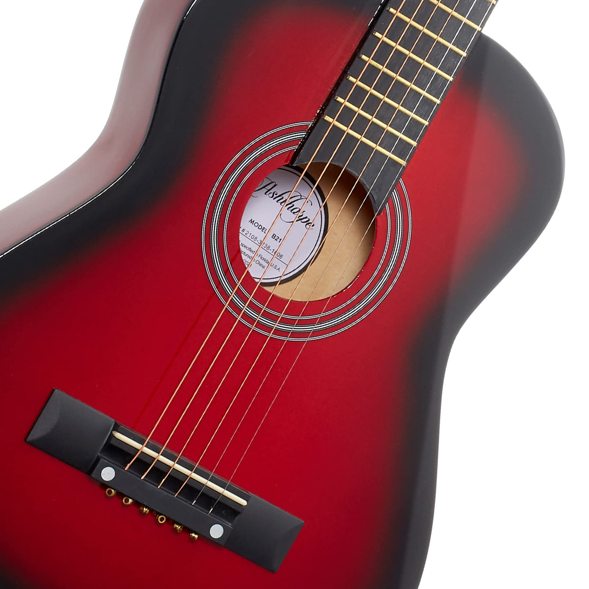 30-inch Kids Acoustic Guitar Beginner Kit with Gig Bag B269757
